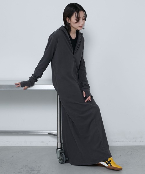 【LEMAILE】マキシワンピース High neck long zip maxi dress / ハイネック ロングZIP マキシ