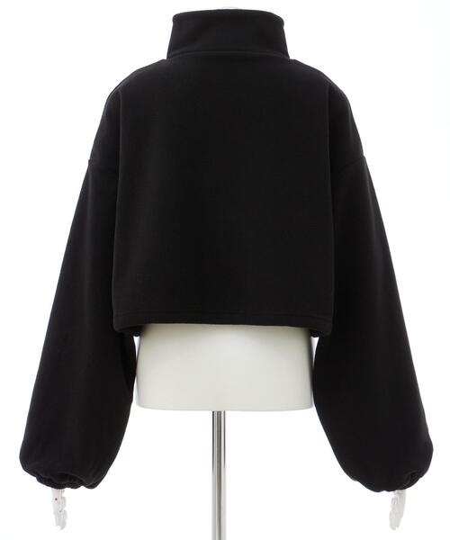 INGNI(イング)の「ハーフZIP裾ドロストショートフリーストップス(その他トップス・レディース・アイボリー/ブラック/ベージュ・M)」の6枚目の写真