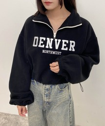 INGNI | ハーフZIP裾ドロストショートフリーストップス(その他トップス)
