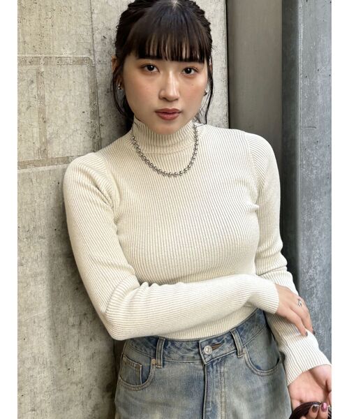 MURUA（ムルーア）の「ボールチェーンMIXネックレス（ネックレス・レディース・シルバー・FREE）」の7枚目の写真