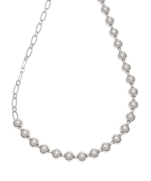 MURUA（ムルーア）の「ボールチェーンMIXネックレス（ネックレス・レディース・シルバー・FREE）」の13枚目の写真