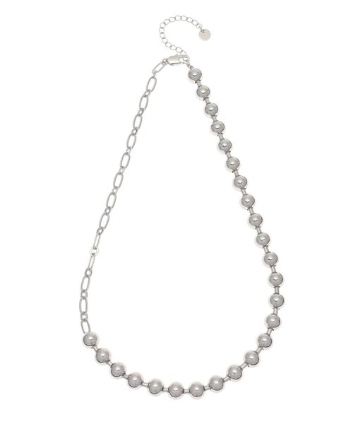 MURUA（ムルーア）の「ボールチェーンMIXネックレス（ネックレス・レディース・シルバー・FREE）」の17枚目の写真