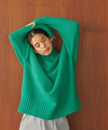 BAYFLOW | [ふっくら軽くあったか]ブークレタートルニットプルオーバー(ニット/セーター)