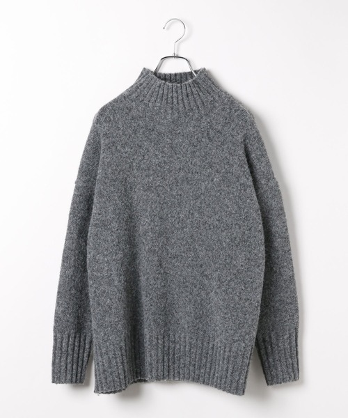 BAYFLOW（ベイフロー）の「[ふっくら軽くあったか]ブークレタートルニットプルオーバー（ニット/セーター・レディース・オレンジ/チャコール/グリーン/ライトグレー・FREE）」の19枚目の写真