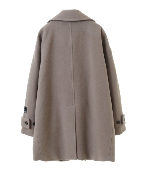 YECCA VECCA（イェッカヴェッカ）の「ウール混ミドル丈Pコート（ピーコート・レディース・ダークネイビー/モカ/ライトベージュ・FREE）」の16枚目の写真