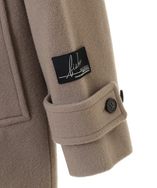 YECCA VECCA（イェッカヴェッカ）の「ウール混ミドル丈Pコート（ピーコート・レディース・ダークネイビー/モカ/ライトベージュ・FREE）」の20枚目の写真