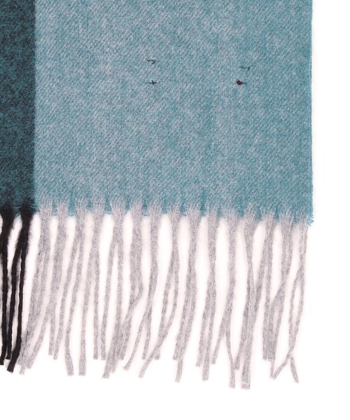 HIDEAWAYS NICOLE（ハイダウェイニコル）の「バイカラーマフラー（マフラー・メンズ・グリーン/ネイビー/ブラック・FREE）」の6枚目の写真