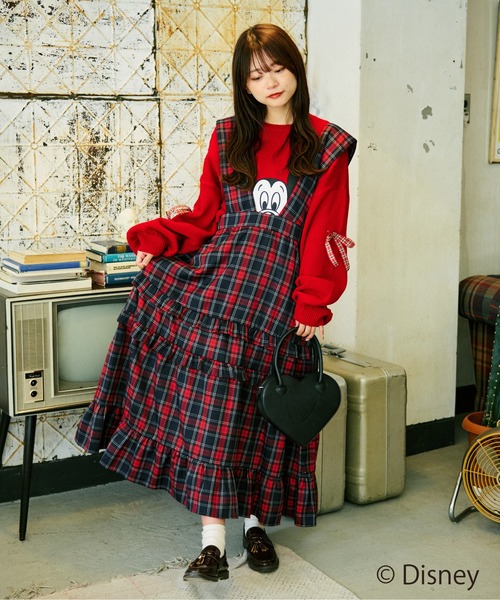 クティールとレトロ】アソートティアードフリルジャンパースカート