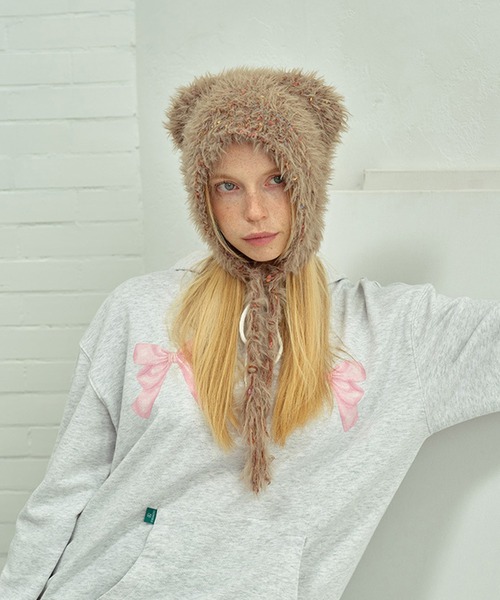 WEGO(ウィゴー)の「WEGO/猫耳モヘアニットキャップ/ビーニー(ニットキャップ/ビーニー・レディース・ブラック/ブルー/ブラウン/ピンク/ホワイト/グリーン・FREE)」の19枚目の写真