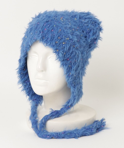 WEGO(ウィゴー)の「WEGO/猫耳モヘアニットキャップ/ビーニー(ニットキャップ/ビーニー・レディース・ブラック/ブルー/ブラウン/ピンク/ホワイト/グリーン・FREE)」の7枚目の写真