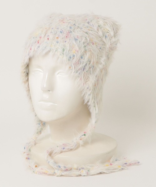 WEGO(ウィゴー)の「WEGO/猫耳モヘアニットキャップ/ビーニー(ニットキャップ/ビーニー・レディース・ブラック/ブルー/ブラウン/ピンク/ホワイト/グリーン・FREE)」の9枚目の写真