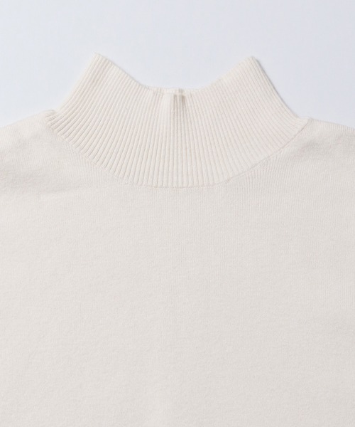 【セール】【静電気防止】やわもちヤーン 袖配色 オーバータートルニット（ニット/セーター）｜hunch（ハンチ）