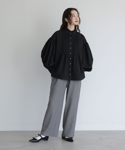 somari imagination（ソマリ イマジネーション）の「『プリーツスカート×ストレートパンツセット』（スラックス・レディース・ブラック/グレー・1/2）」の15枚目の写真