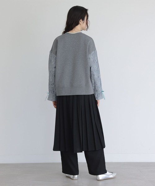 somari imagination（ソマリ イマジネーション）の「『プリーツスカート×ストレートパンツセット』（スラックス・レディース・ブラック/グレー・1/2）」の12枚目の写真