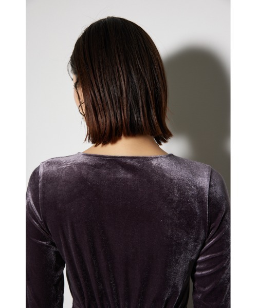 rienda(リエンダ)の「2WAYベロアフレアミニワンピース(スカート・レディース・ブラック/レッド/ダークグレー・SMALL/MEDIUM)」の18枚目の写真