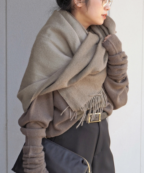 EVERYDAY I LIKE.（エヴリディアイライク）の「ヤク コージーセーター（ニット/セーター・レディース・チャコールグレー/ウッド・FREE）」の8枚目の写真