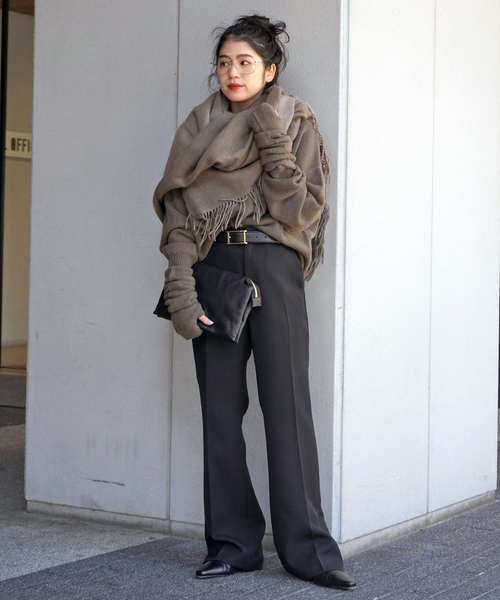 EVERYDAY I LIKE.（エヴリディアイライク）の「ヤク コージーセーター（ニット/セーター・レディース・チャコールグレー/ウッド・FREE）」の9枚目の写真