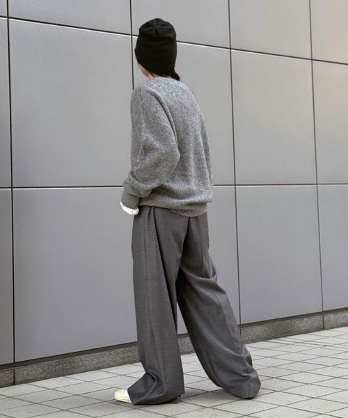 EVERYDAY I LIKE.（エヴリディアイライク）の「ヤク コージーセーター（ニット/セーター・レディース・チャコールグレー/ウッド・FREE）」の12枚目の写真