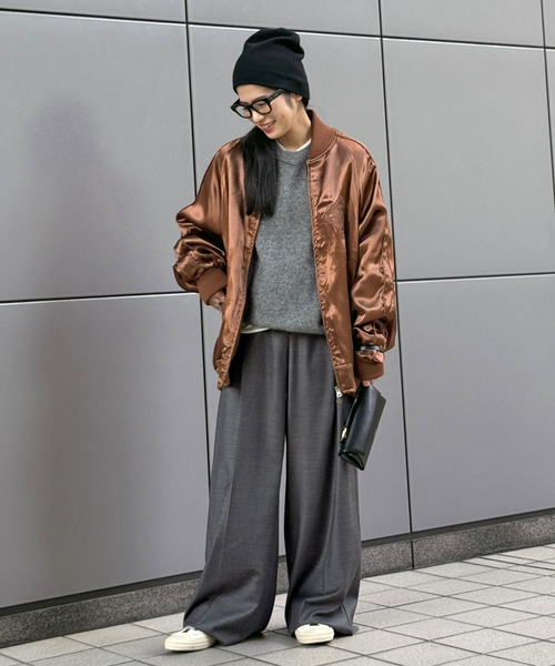 EVERYDAY I LIKE.（エヴリディアイライク）の「ヤク コージーセーター（ニット/セーター・レディース・チャコールグレー/ウッド・FREE）」の13枚目の写真