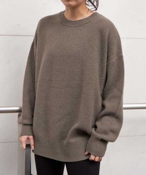 EVERYDAY I LIKE.（エヴリディアイライク）の「ヤク コージーセーター（ニット/セーター・レディース・チャコールグレー/ウッド・FREE）」の14枚目の写真