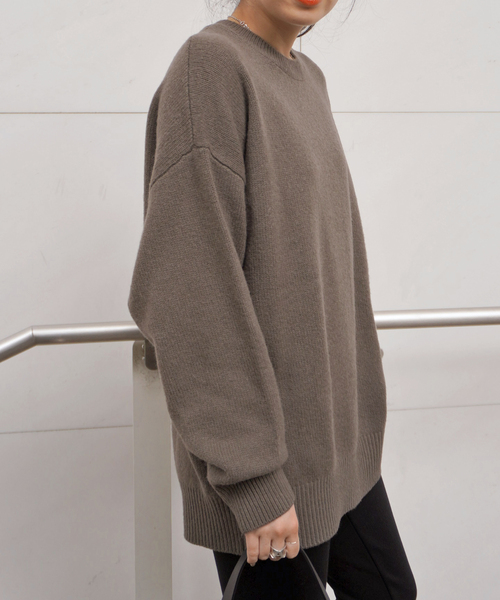 EVERYDAY I LIKE.（エヴリディアイライク）の「ヤク コージーセーター（ニット/セーター・レディース・チャコールグレー/ウッド・FREE）」の15枚目の写真