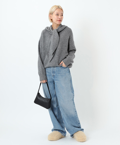 EVERYDAY I LIKE.（エヴリディアイライク）の「ヤク コージーセーター（ニット/セーター・レディース・チャコールグレー/ウッド・FREE）」の19枚目の写真