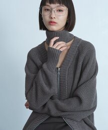 CODE A | CODE A｜2way zip cardigan(カーディガン/ボレロ)