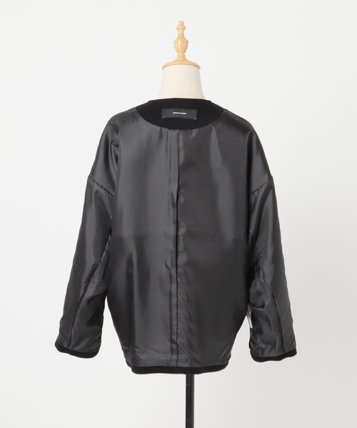 追加2》スーパー140ビーバーノーカラーショートコート（その他アウター