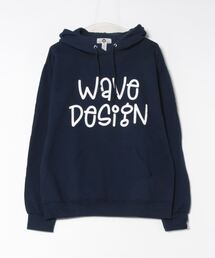 WAVE CITY（ウェイブシティ）の「WAVE DESIGN deformation logo hoodie／オリジナルロゴデザイン スウェットプルパーカー（パーカー）」