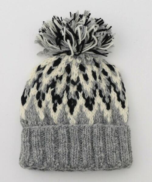 FRAPBOIS(フラボア)の「HCK ジャガードニットキャップ(ニットキャップ/ビーニー・レディース・グレー/アイボリー・FREE)」の16枚目の写真