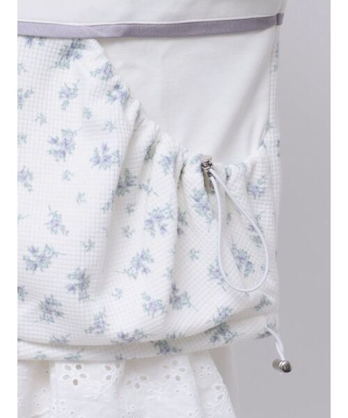 merry jenny(メリージェニー)の「floralショートトラックジャケット / 花柄ショートトラックジャケット(ジャージ・レディース・ピンク/ブルー・FREE)」の10枚目の写真