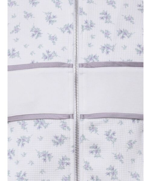 merry jenny(メリージェニー)の「floralショートトラックジャケット / 花柄ショートトラックジャケット(ジャージ・レディース・ピンク/ブルー・FREE)」の5枚目の写真