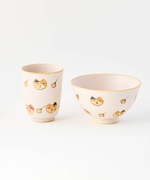 salle de bal（サルデバル）の「【 有田焼 / ありたやき 】猫も杓子も　茶碗・湯呑セット　KRT（食器）」