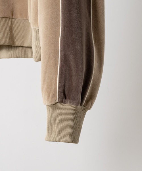 LOOSE V-NECK VELVET SWEAT/ルーズVネックベルベットスウェット