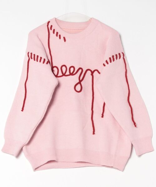 セール】レタリング デザイン ニット（ニット/セーター）｜Uenui
