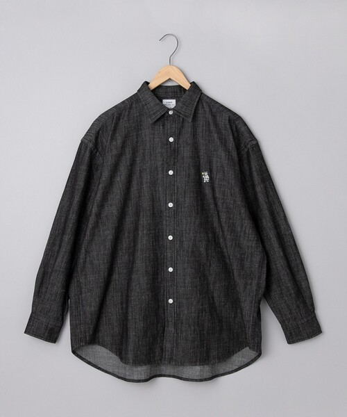 coen（コーエン）の「ワンポイントベア刺繍デニムシャツ（シャツ/ブラウス・メンズ・ブラック/ネイビー/コバルトブルー・M/L/XL）」の17枚目の写真