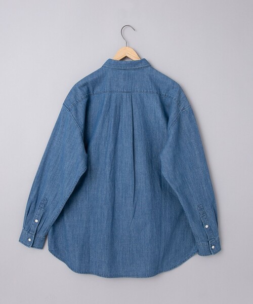 coen（コーエン）の「ワンポイントベア刺繍デニムシャツ（シャツ/ブラウス・メンズ・ブラック/ネイビー/コバルトブルー・M/L/XL）」の20枚目の写真