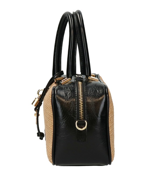 CHRISTIAN VILLA（クリスチャンヴィラ）の「【CHRISTIAN VILLA】チャーム付きラフィアコンビ横長バッグ(Q56437)（ハンドバッグ・レディース・ブラック系その他・ALL）」の19枚目の写真