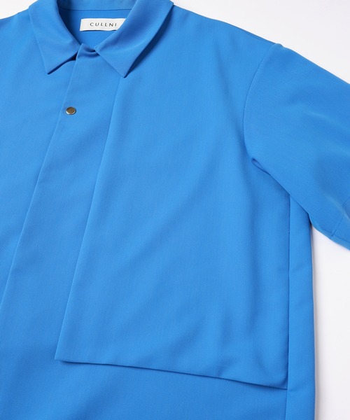 CULLNI（クルニ）の「Dry Karsey Asymmetrical Short Sleeve Jaket（その他アウター・メンズ・ホワイト/グリーン/ブラック/ブルーグレー・0/1/2）」の7枚目の写真