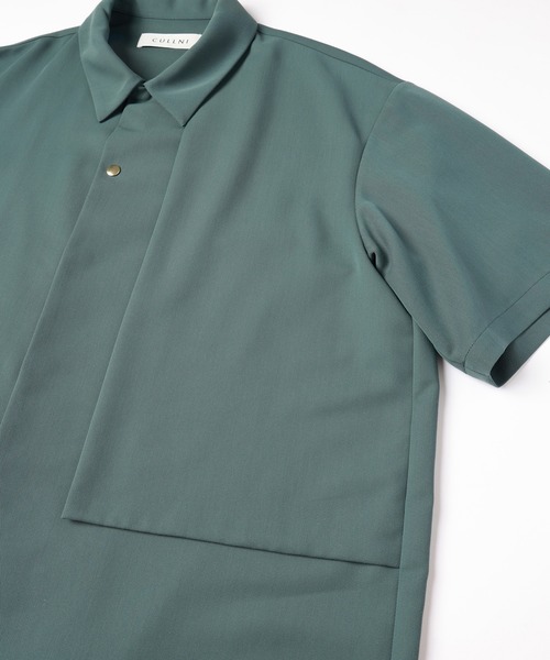 CULLNI（クルニ）の「Dry Karsey Asymmetrical Short Sleeve Jaket（その他アウター・メンズ・ホワイト/グリーン/ブラック/ブルーグレー・0/1/2）」の13枚目の写真