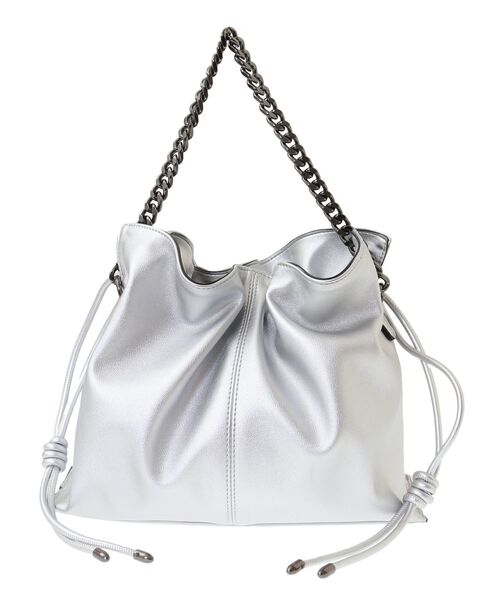 YECCA VECCA(イェッカヴェッカ)の「2wayチェーンギャザーバッグ(ショルダーバッグ・レディース・ブラック/ブルー/シルバー/ゴールド・FREE)」の22枚目の写真