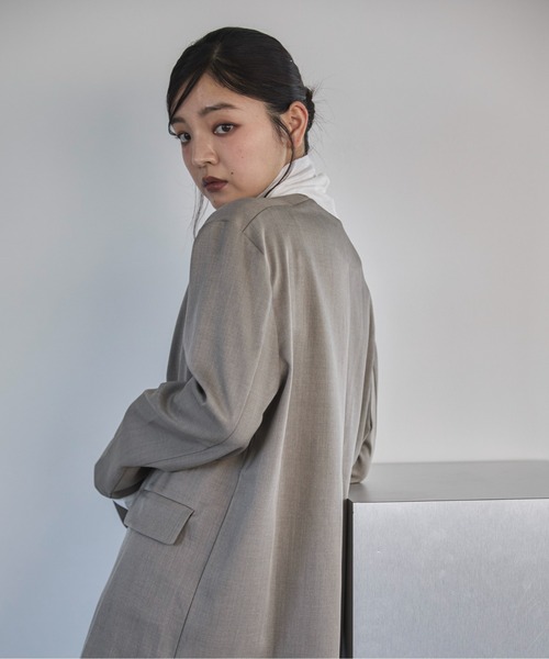 feepur（フェピュール）の「【セットアップ可】Vネックプルオーバー（その他トップス・レディース・チャコールグレー/グレイッシュベージュ/ブラック/ブラウン・MEDIUM）」の8枚目の写真