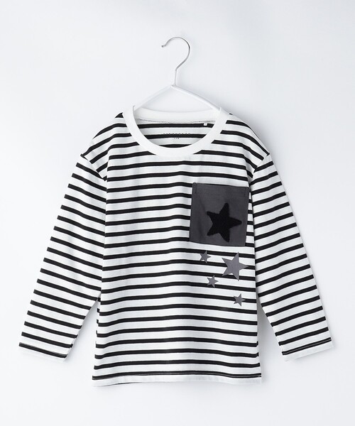 THE SHOP TK (ザ ショップ ティーケー )の「【110-150】星サガラポケット長袖Tシャツ/洗濯機OK(Tシャツ/カットソー・キッズ・ブラック系2/ネイビー系4/イエロー系その他6・11/12/15 /13/14)」の15枚目の写真