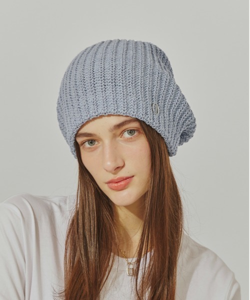 Chapeau d' O（シャポードオー）の「Chapeau d' O  C/A Lame Beret Beanie / シャポードオー（ニットキャップ/ビーニー・レディース・ネイビー/ピンク/ブルー・FREE）」の11枚目の写真