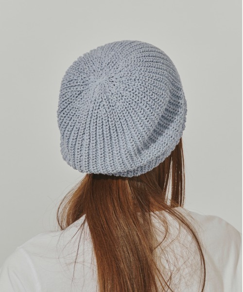 Chapeau d' O（シャポードオー）の「Chapeau d' O  C/A Lame Beret Beanie / シャポードオー（ニットキャップ/ビーニー・レディース・ネイビー/ピンク/ブルー・FREE）」の8枚目の写真