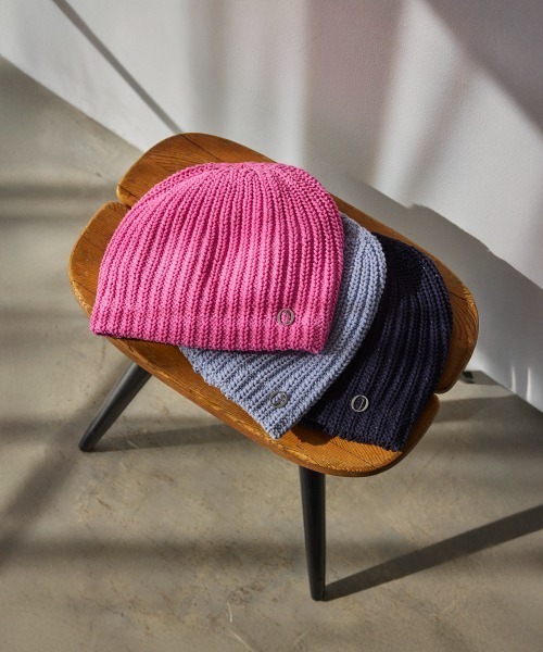 Chapeau d' O（シャポードオー）の「Chapeau d' O  C/A Lame Beret Beanie / シャポードオー（ニットキャップ/ビーニー・レディース・ネイビー/ピンク/ブルー・FREE）」の17枚目の写真
