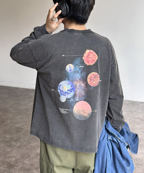 CPCM(シーピーシーエム)の「パウダー加工ロンT(Tシャツ/カットソー・レディース・ブラック系その他2/ブラック系その他3/ブラック系その他/ブラック・MEDIUM/LARGE)」の3枚目の写真