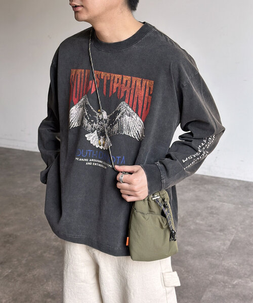 CPCM(シーピーシーエム)の「パウダー加工ロンT(Tシャツ/カットソー・レディース・ブラック系その他2/ブラック系その他3/ブラック系その他/ブラック・MEDIUM/LARGE)」の1枚目の写真