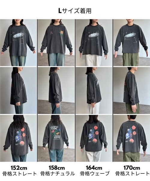 CPCM(シーピーシーエム)の「パウダー加工ロンT(Tシャツ/カットソー・レディース・ブラック系その他2/ブラック系その他3/ブラック系その他/ブラック・MEDIUM/LARGE)」の6枚目の写真