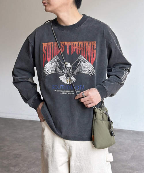 CPCM(シーピーシーエム)の「パウダー加工ロンT(Tシャツ/カットソー・レディース・ブラック系その他2/ブラック系その他3/ブラック系その他/ブラック・MEDIUM/LARGE)」の7枚目の写真